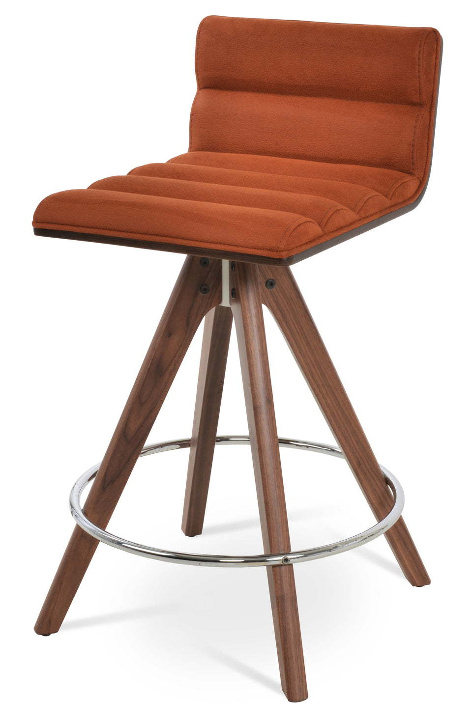 Corona Pyramid Swivel Comfort Bar Stool.