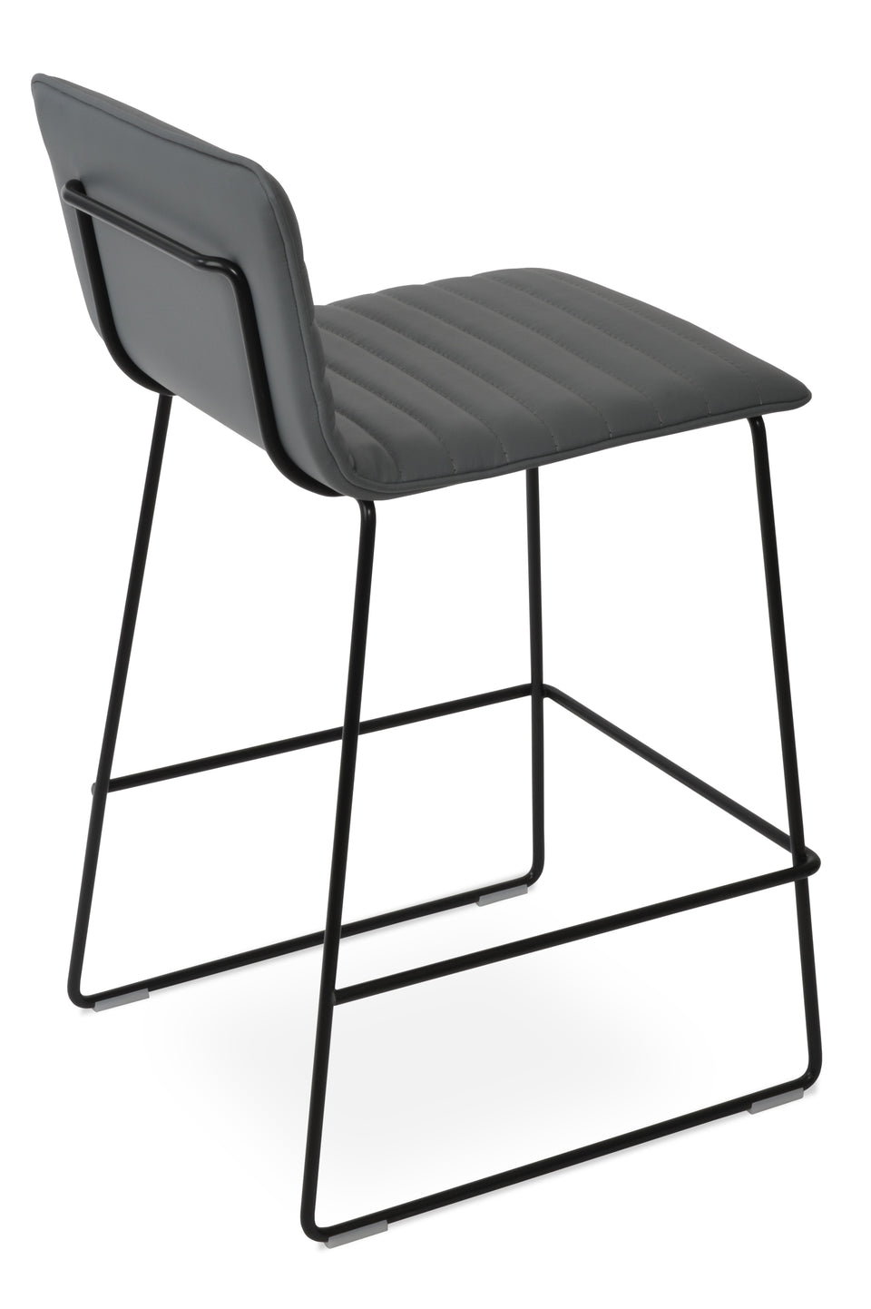 Corona Handle Back Wire Full Upholstered Bar Stool.