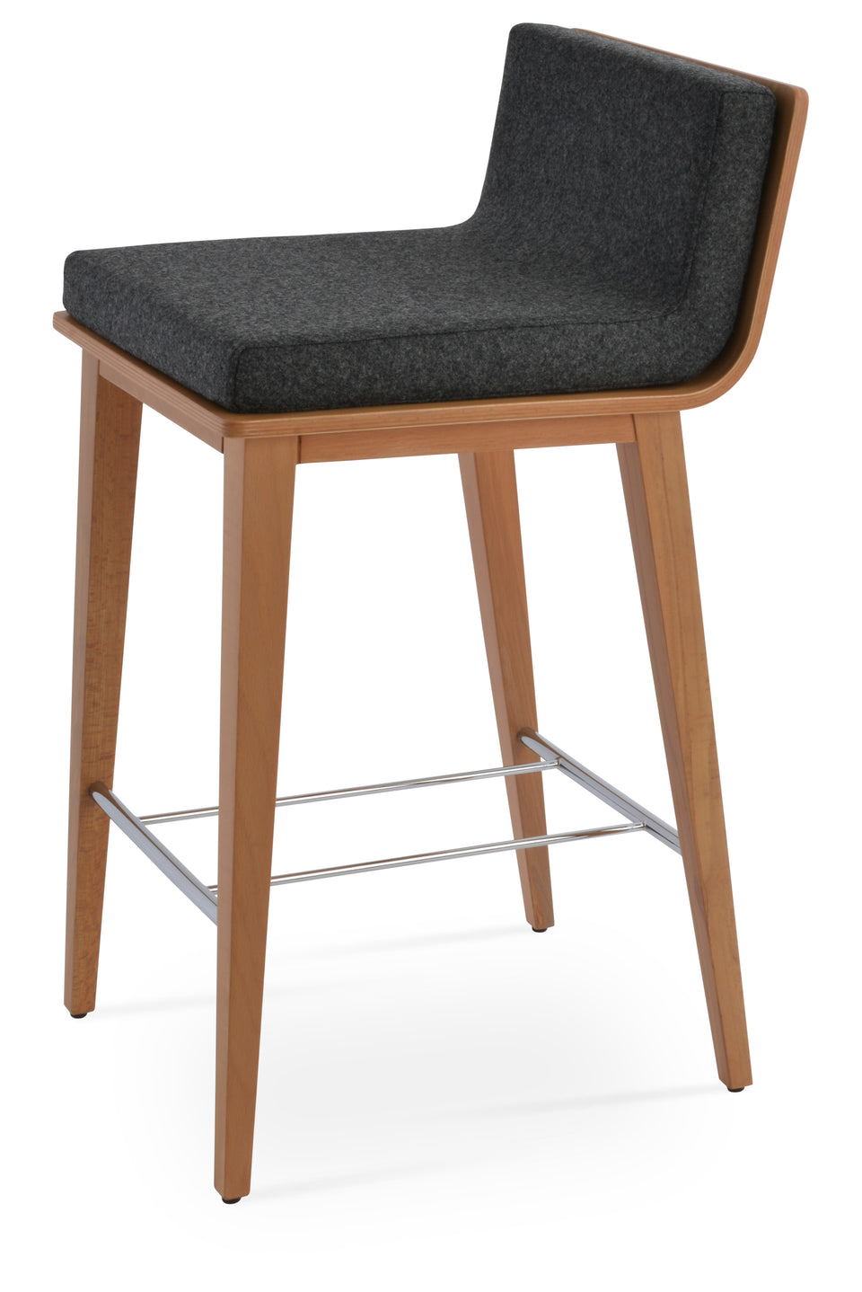 Corona  Wood Bar Stool.