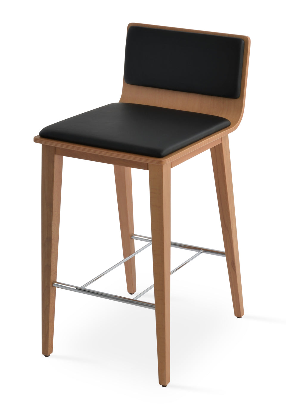 Corona  Wood Bar Stool.