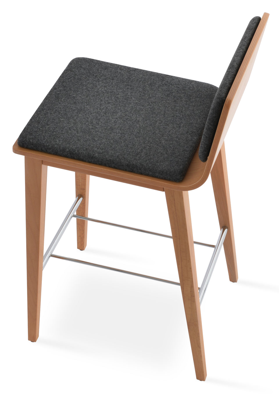 Corona  Wood Bar Stool.