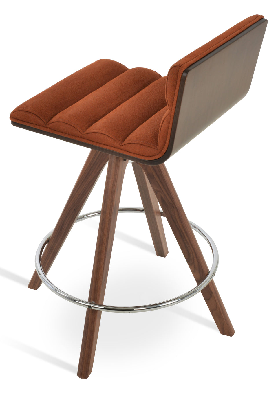 Corona Pyramid Swivel Comfort Bar Stool.