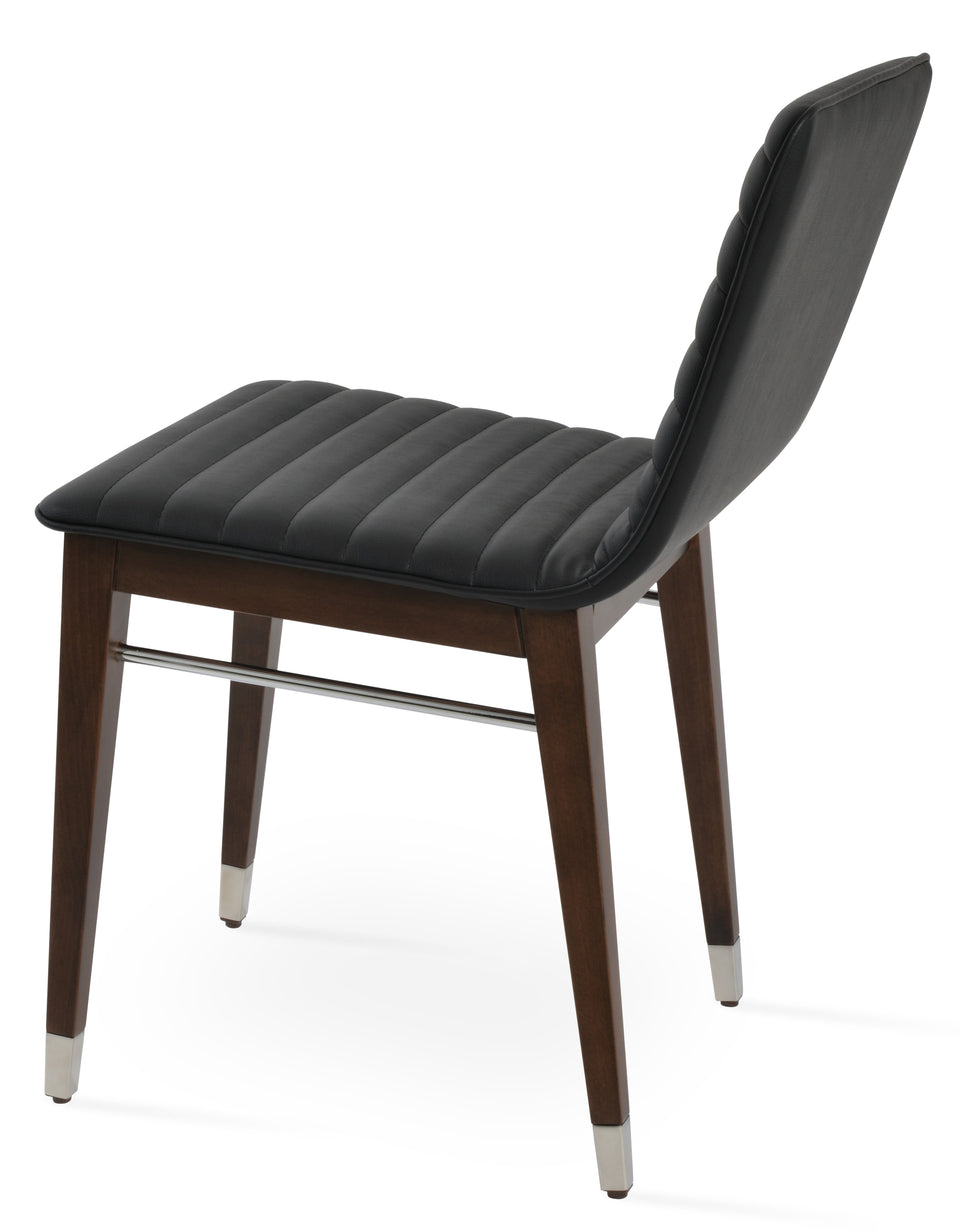 Corona Wood Dining Chair Full Upholstery.