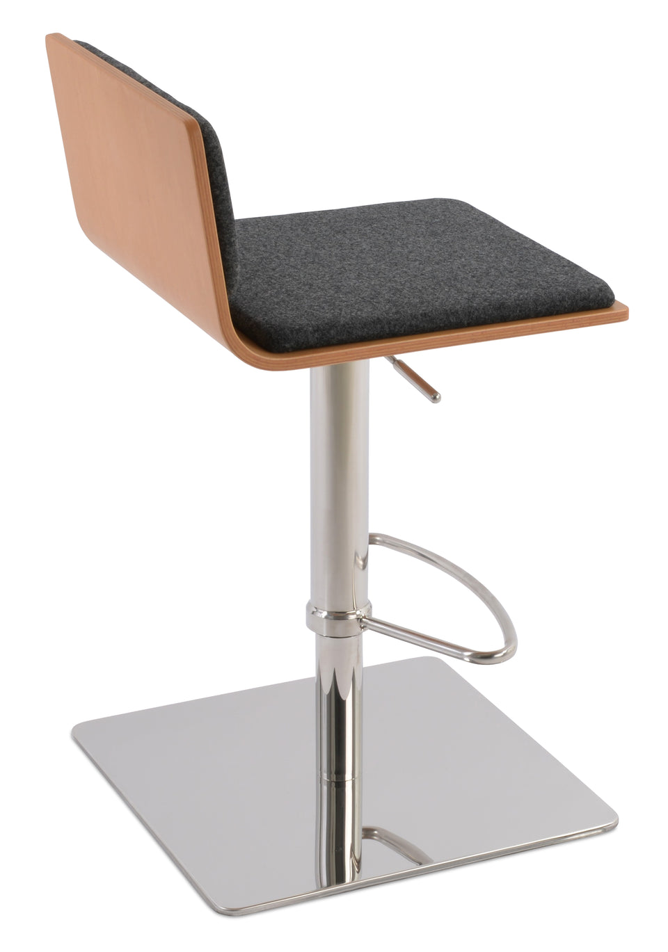 Corona Piston Square Base Stool with Half & T Footrest.