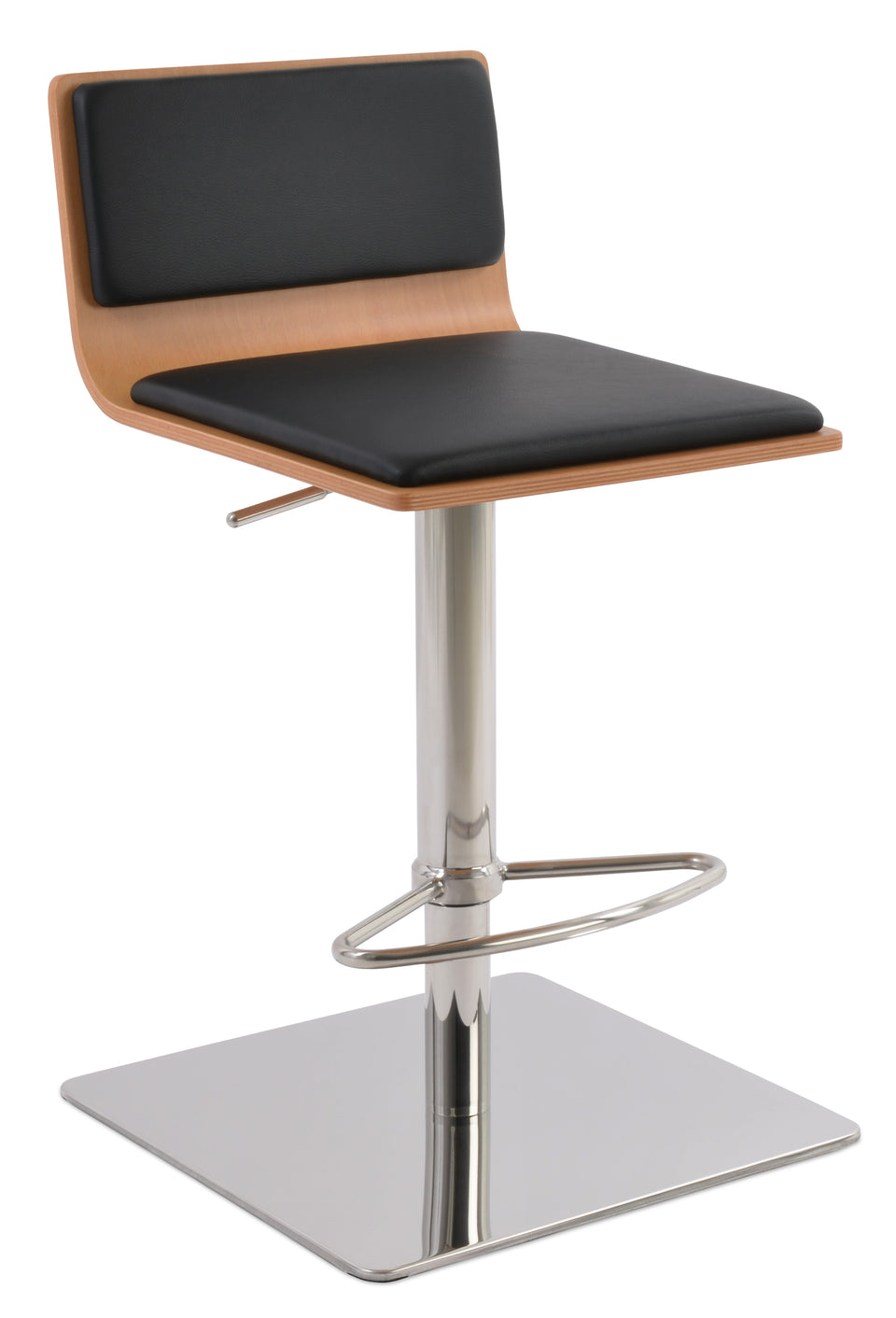Corona Piston Round Base Stool with Half & T Footrest.