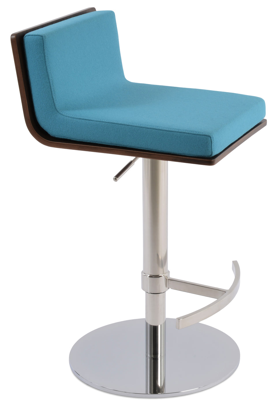 Corona Piston Round Base Stool with Half & T Footrest.