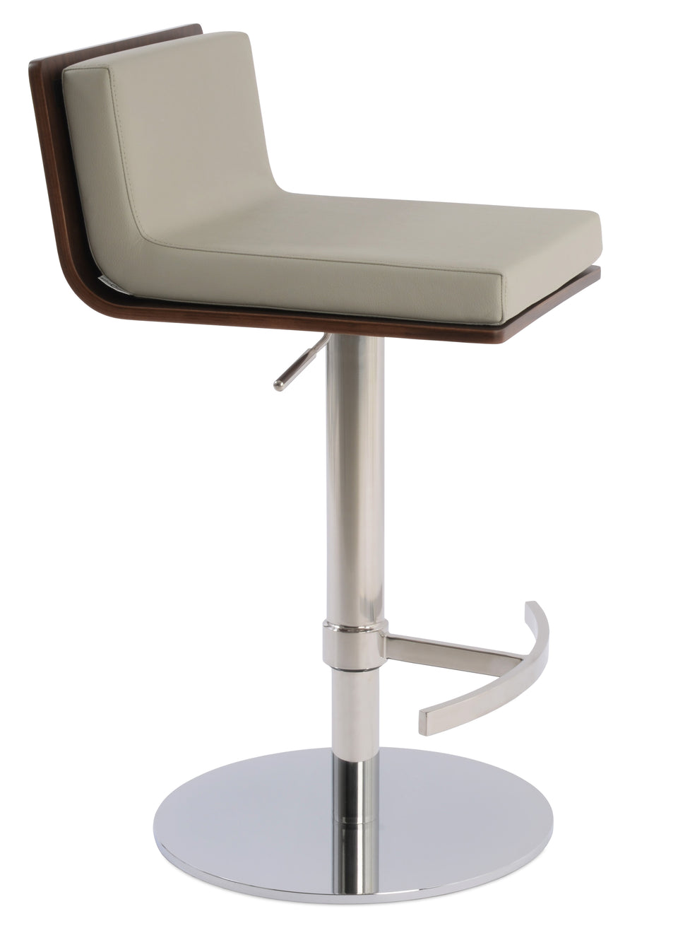 Corona Piston Round Base Stool with Half & T Footrest.