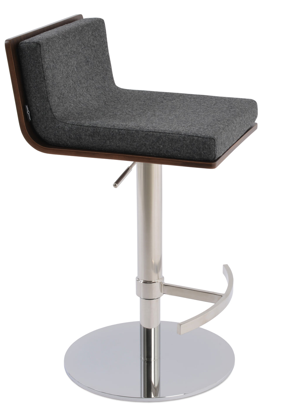 Corona Piston Round Base Stool with Half & T Footrest.