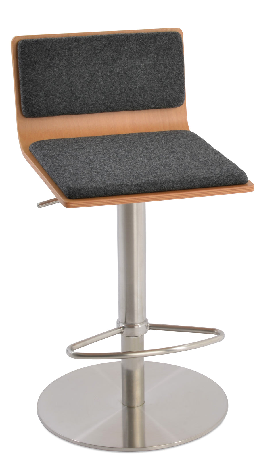 Corona Piston Round Base Stool with Half & T Footrest.