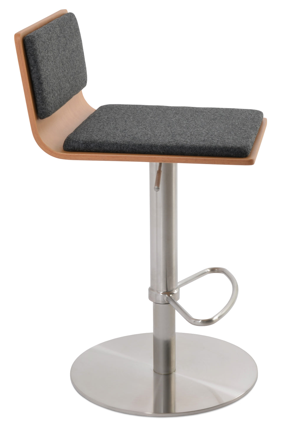 Corona Piston Round Base Stool with Half & T Footrest.