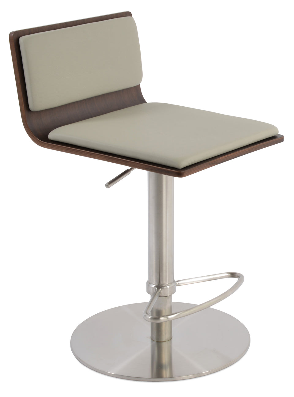 Corona Piston Round Base Stool with Half & T Footrest.