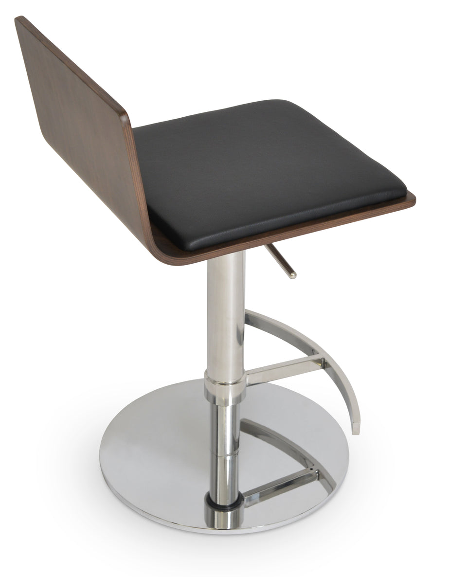 Corona Piston Round Base Stool with Half & T Footrest.