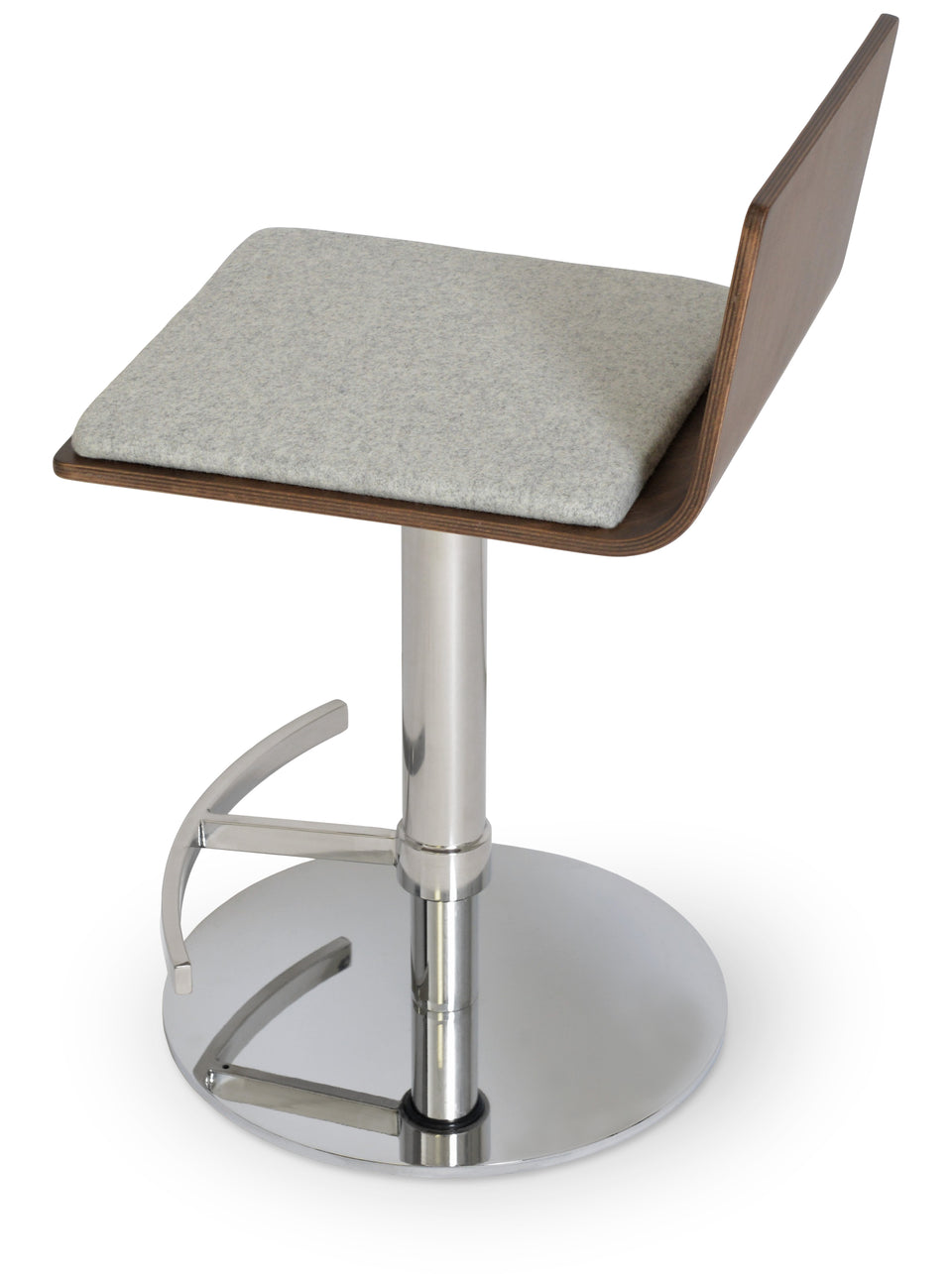 Corona Piston Round Base Stool with Half & T Footrest.