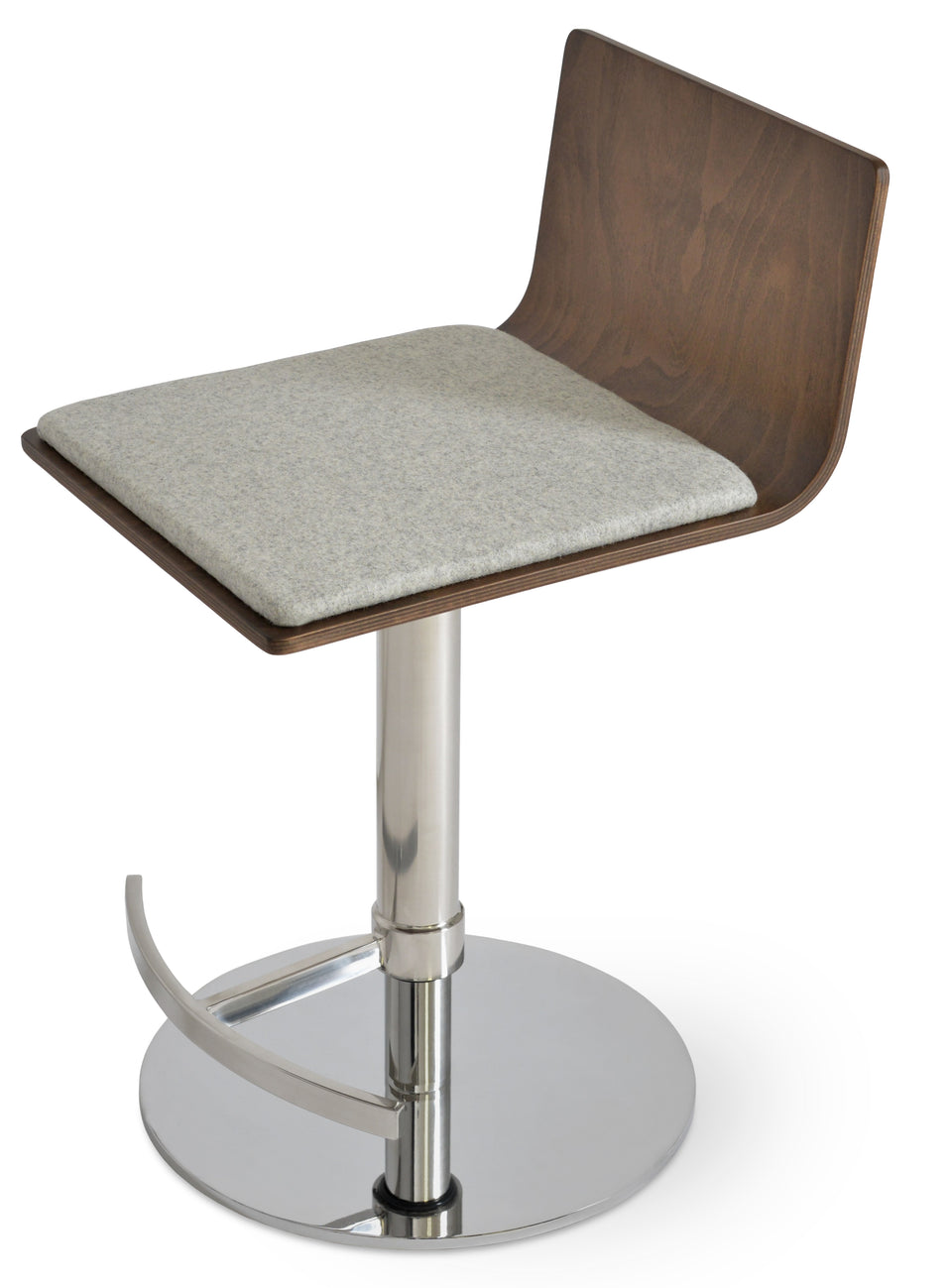 Corona Piston Round Base Stool with Half & T Footrest.