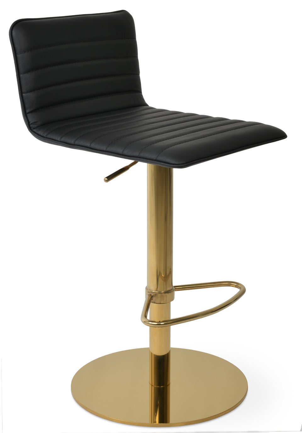 Corona Full UPH Piston Square Base Stool with Half & T Footrest.