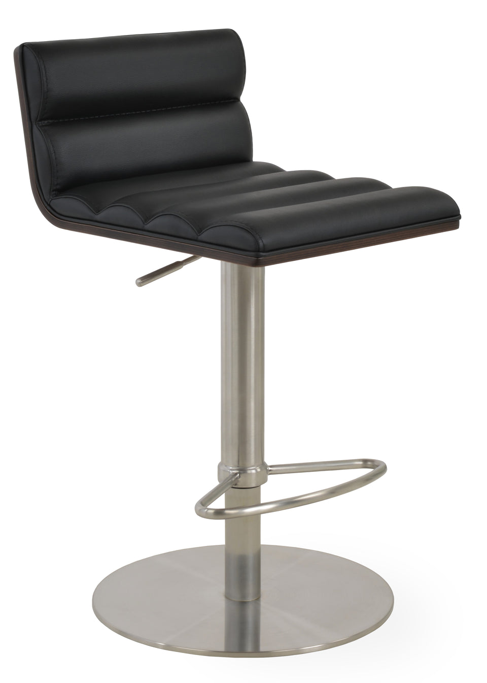 Corona Comfort Piston Round Base Stool with Half & T Foot Rest.