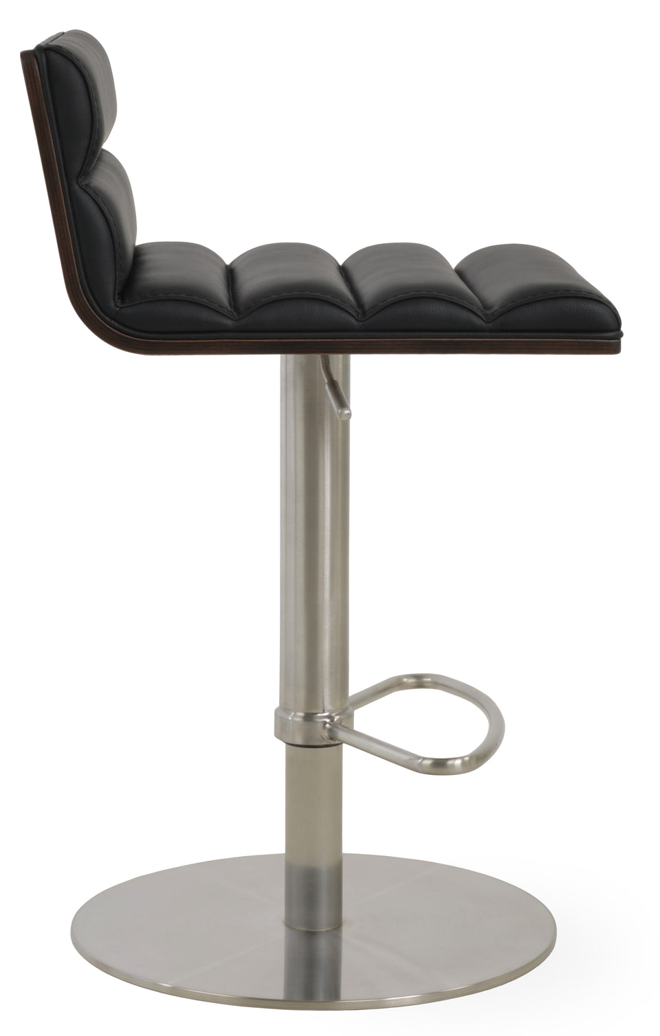 Corona Comfort Piston Round Base Stool with Half & T Foot Rest.