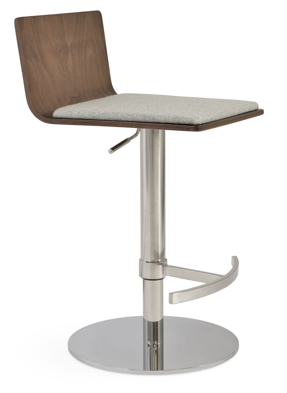 Corona Piston Round Base Stool with Half & T Footrest.