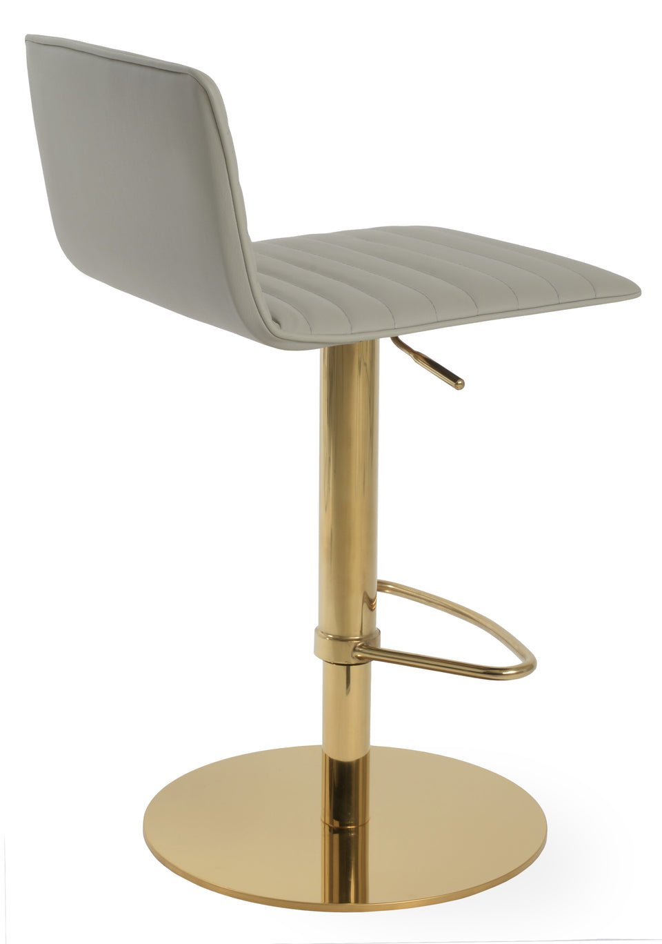Corona Full UPH Piston Square Base Stool with Half & T Footrest.