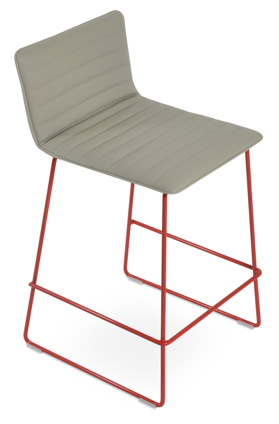 Corona Handle Back Wire Full Upholstered Bar Stool.