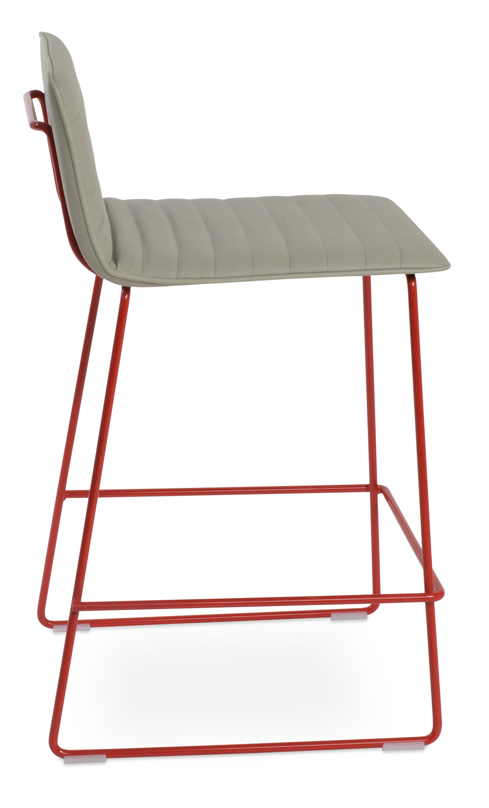 Corona Handle Back Wire Full Upholstered Bar Stool.