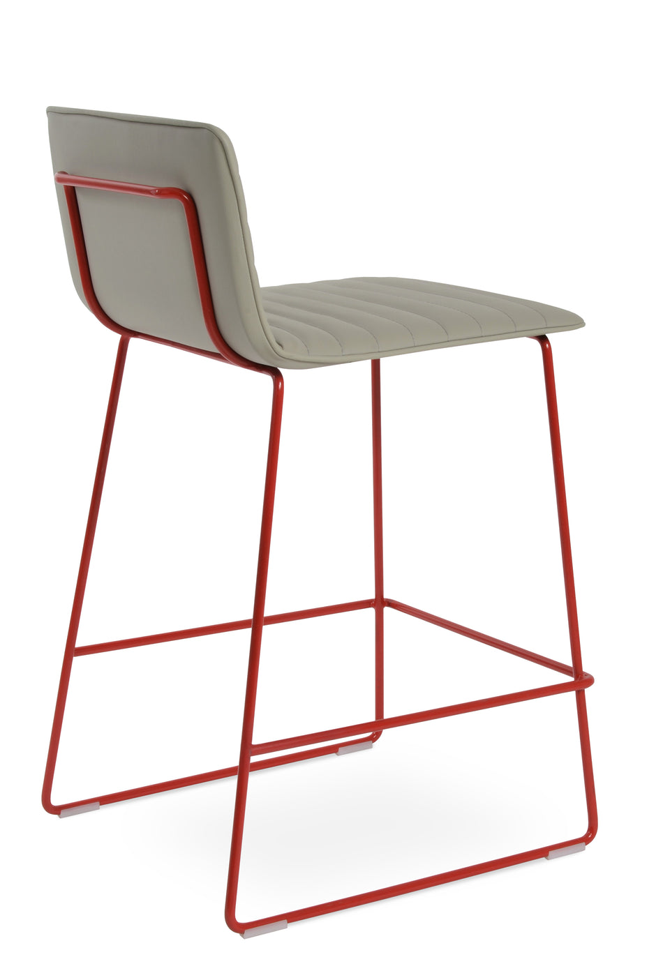 Corona Handle Back Wire Full Upholstered Bar Stool.