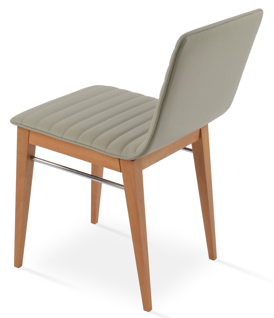 Corona Wood Dining Chair Full Upholstery.