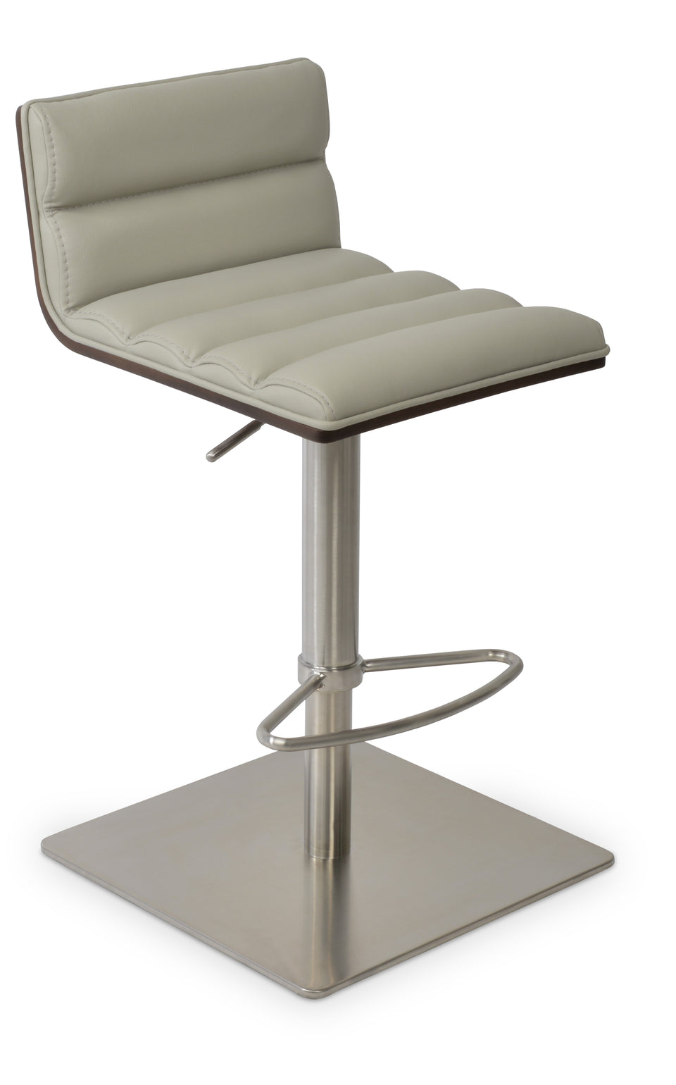 Corona Comfort Piston Round Base Stool with Half & T Foot Rest.