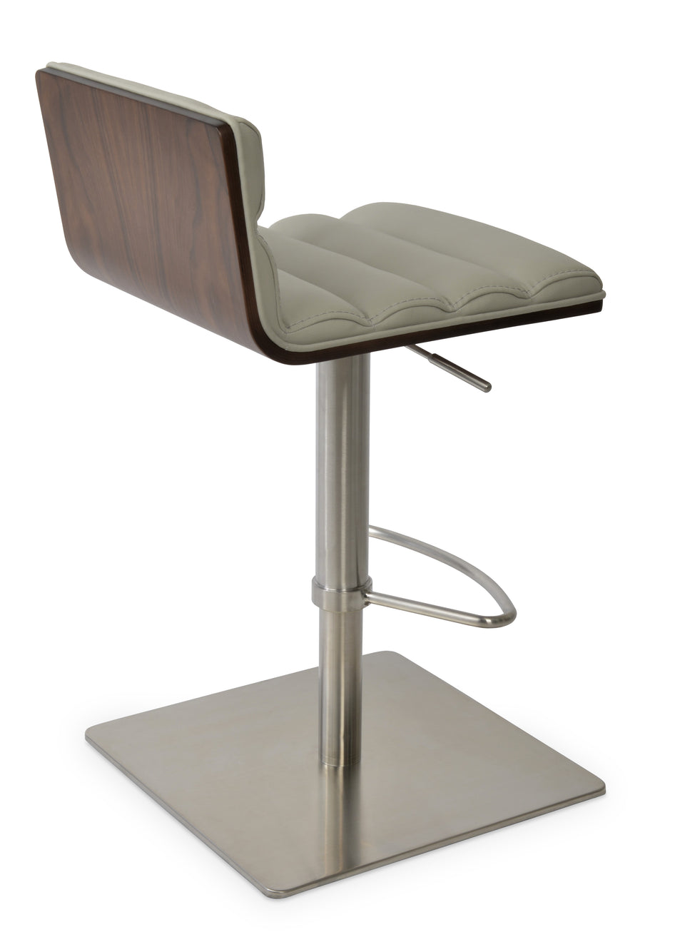 Corona Comfort Piston Round Base Stool with Half & T Foot Rest.