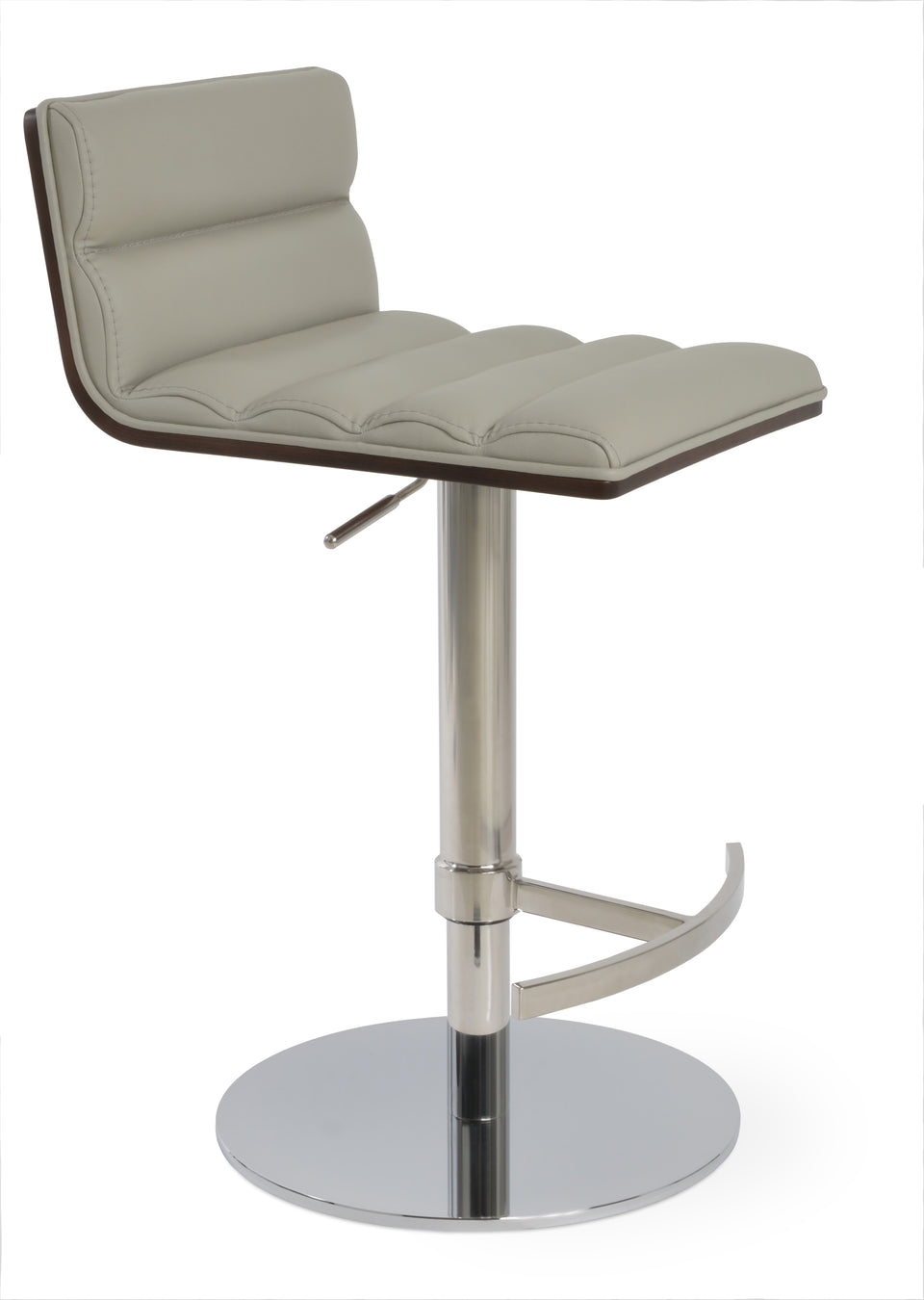 Corona Comfort Piston Round Base Stool with Half & T Foot Rest.