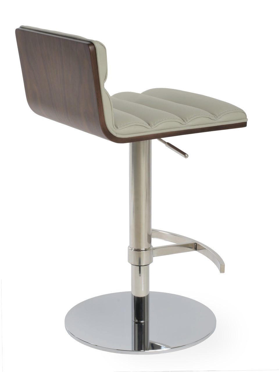 Corona Comfort Piston Round Base Stool with Half & T Foot Rest.