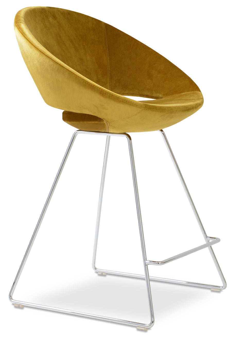 Crescent Wire Bar Stool.
