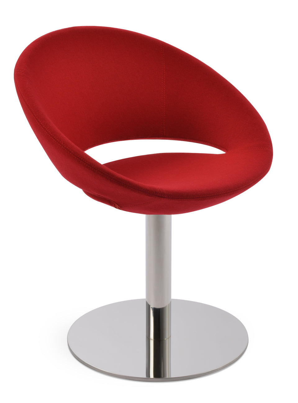 Crescent Round Swivel Chair.