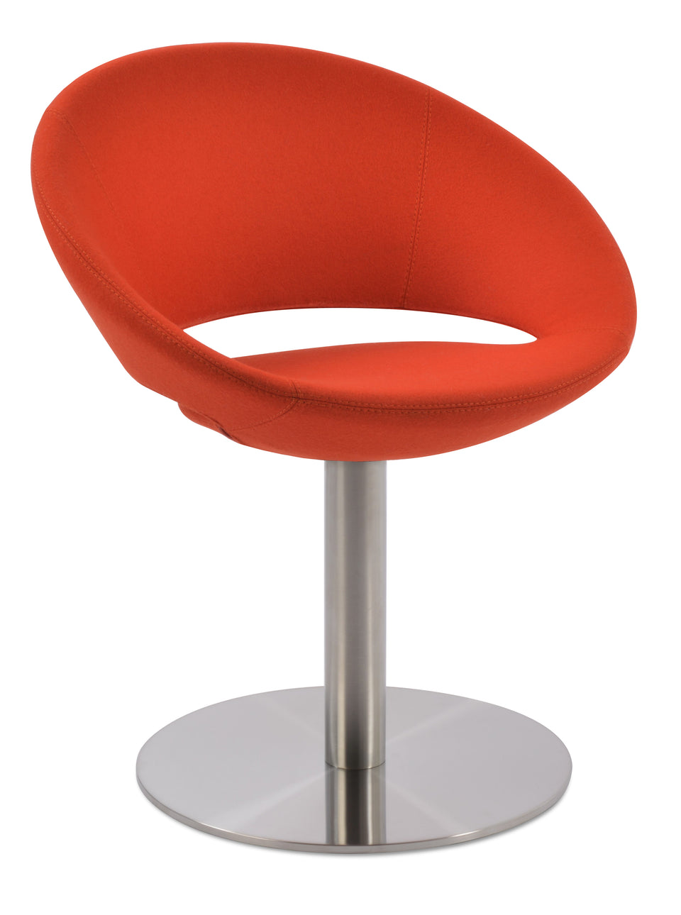 Crescent Round Swivel Chair.