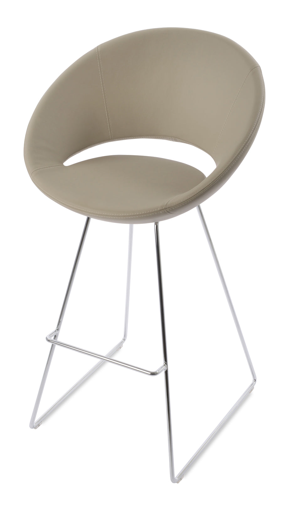 Crescent Wire Bar Stool.