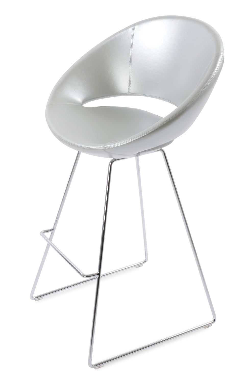 Crescent Wire Bar Stool.