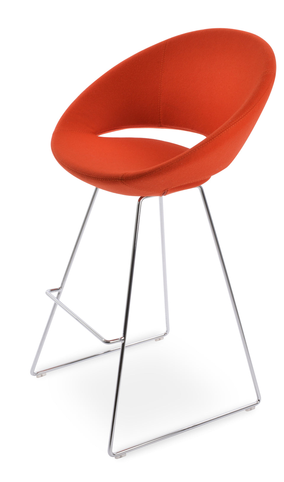 Crescent Wire Bar Stool.