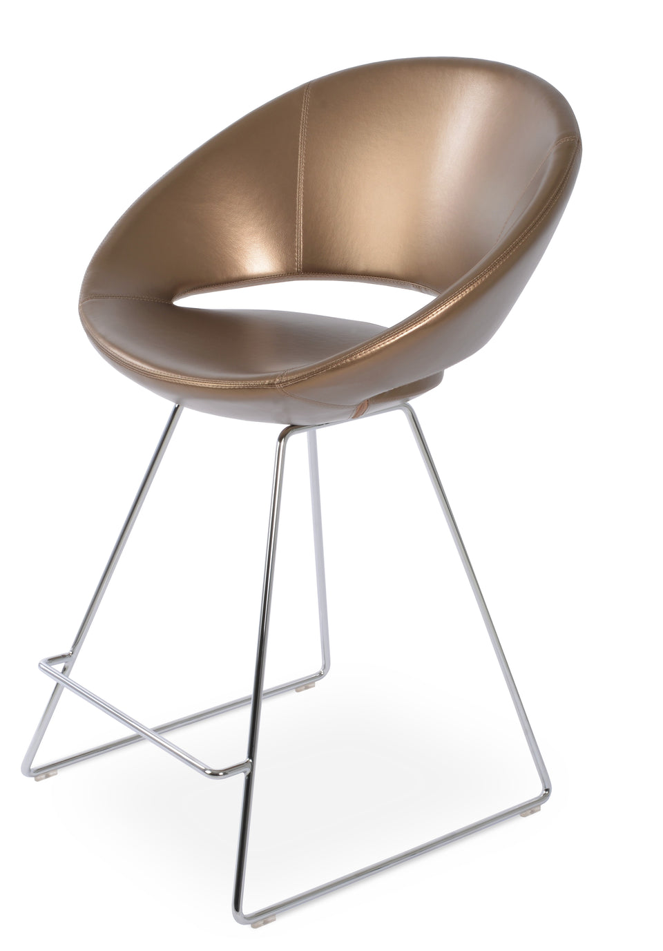 Crescent Wire Bar Stool.