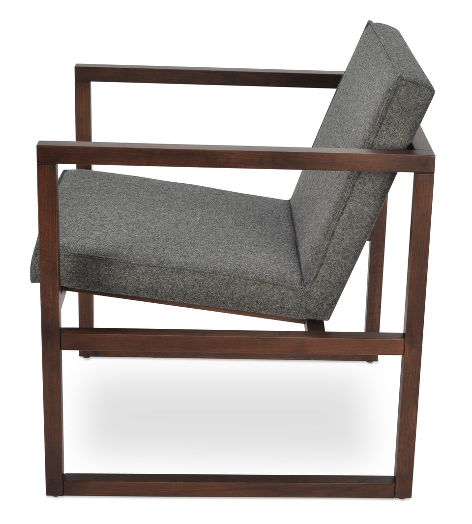 Cube Wood Lounge Armchair.