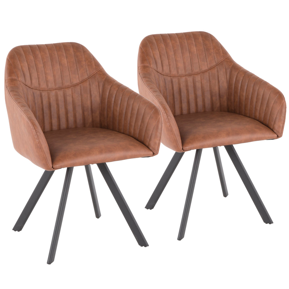 Clubhouse Pleated Chair - Set of 2.