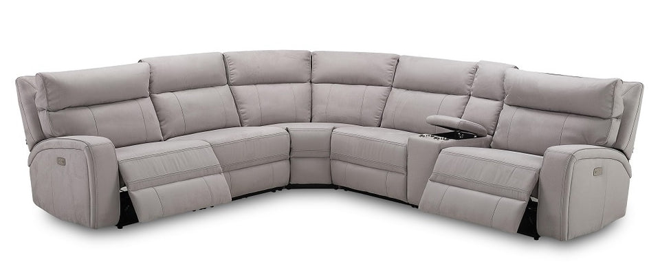 Cozy 6Pc Motion Sectional In Moonshine.