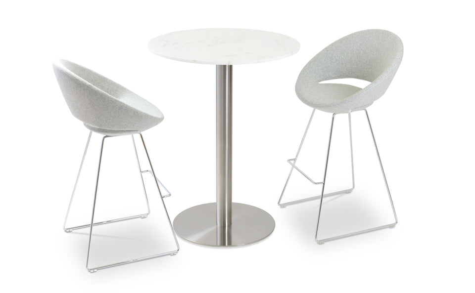 Crescent Wire Bar Stool.
