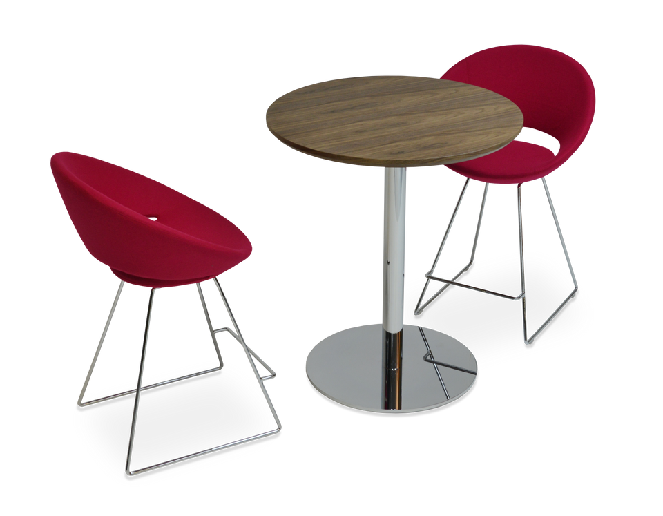 Crescent Wire Counter Stool.