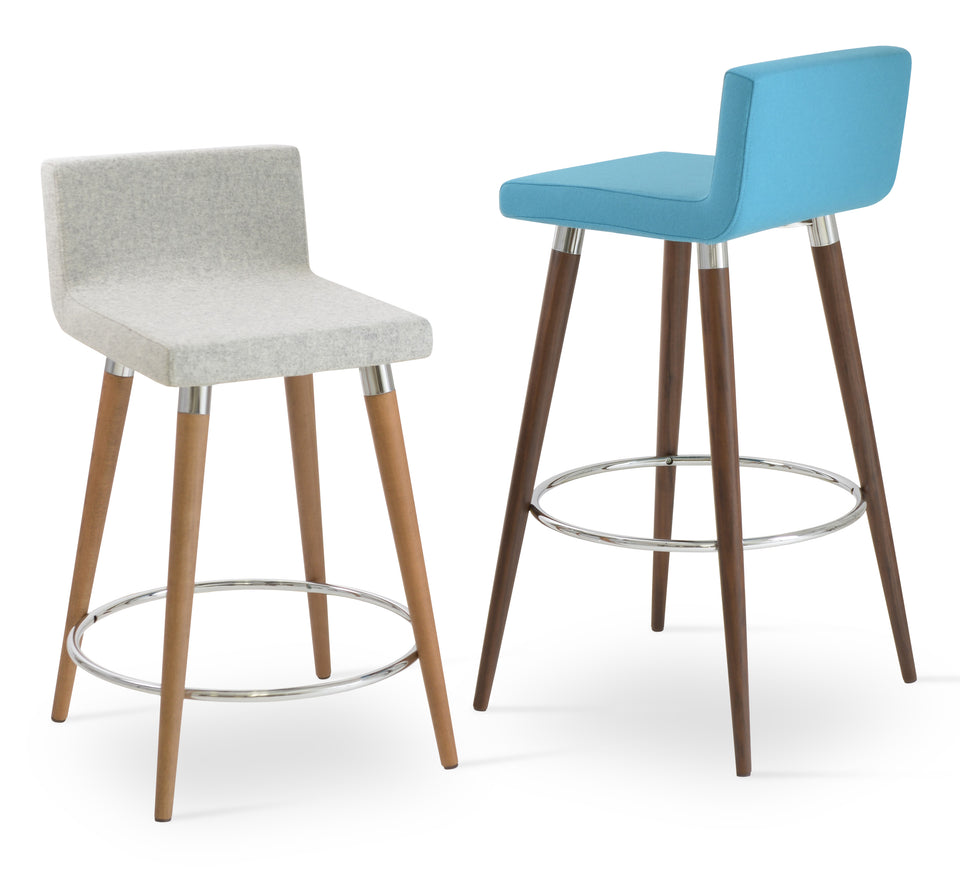 Dallas Dr. Wood Bar Stool.