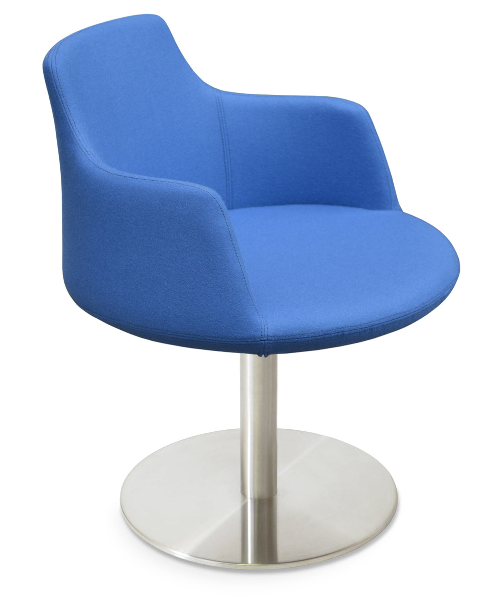 Dervish Round Swivel Chair.