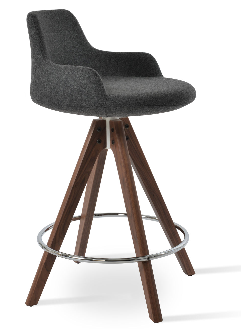 Dervish  Pyramid Swivel Counter Stool.