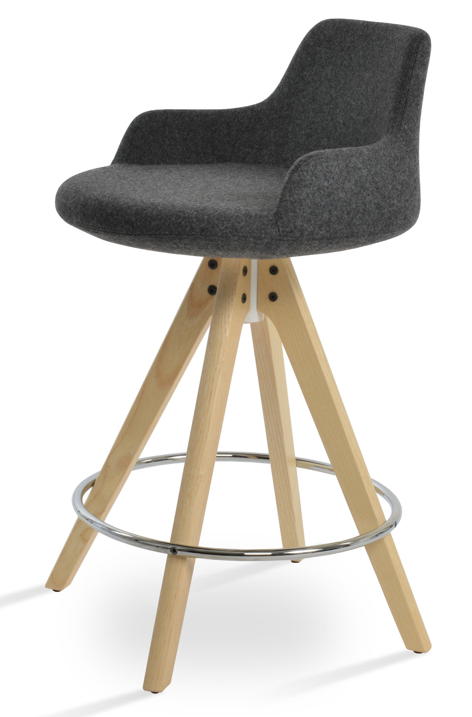 Dervish  Pyramid Swivel Counter Stool.