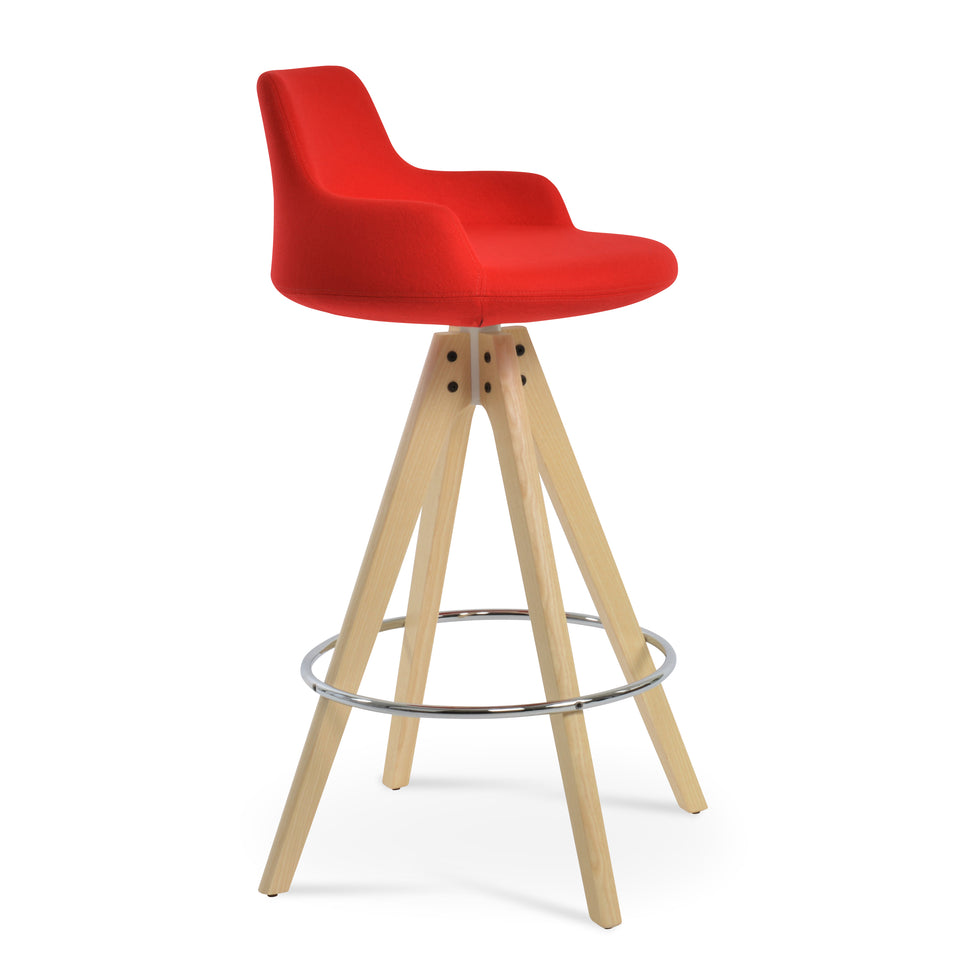 Dervish  Pyramid Swivel Counter Stool.