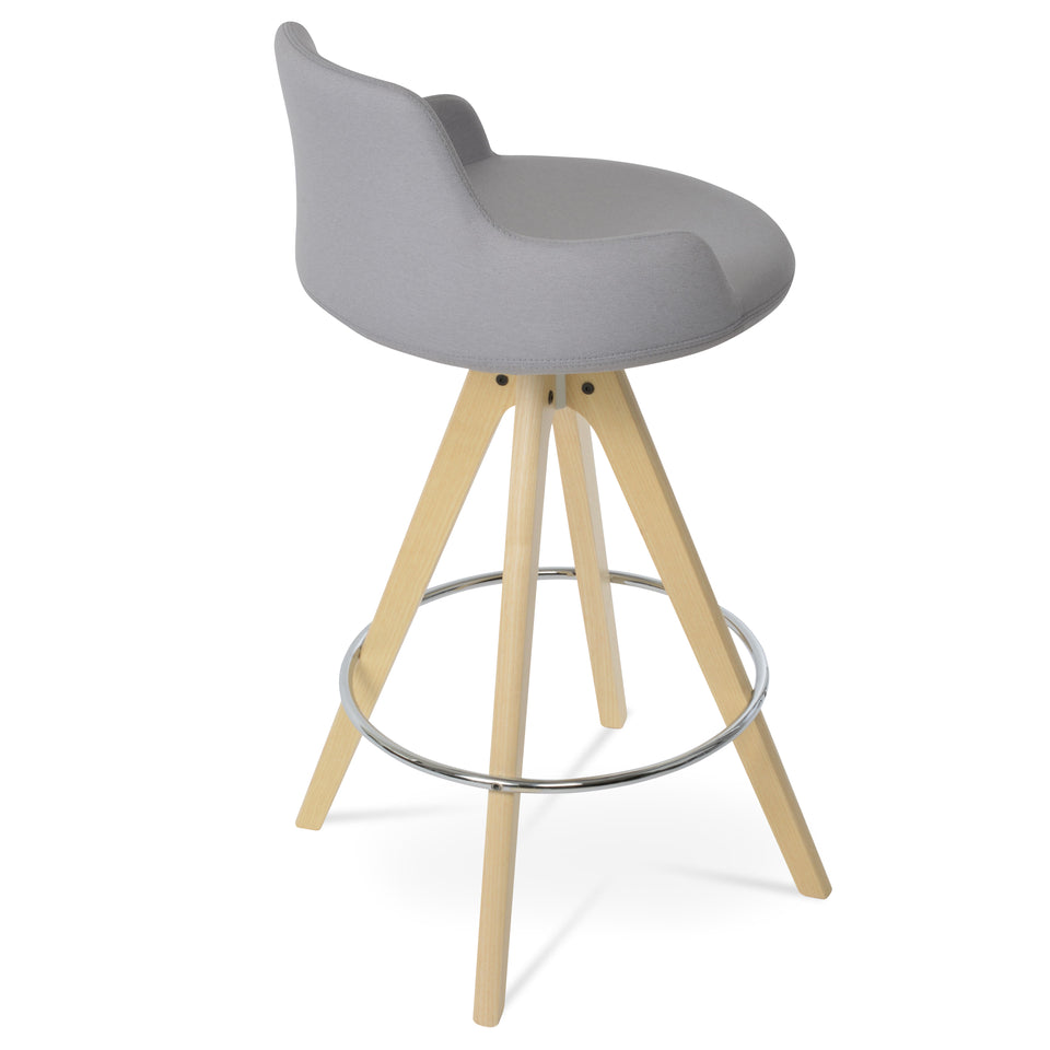 Dervish  Pyramid Swivel Counter Stool.