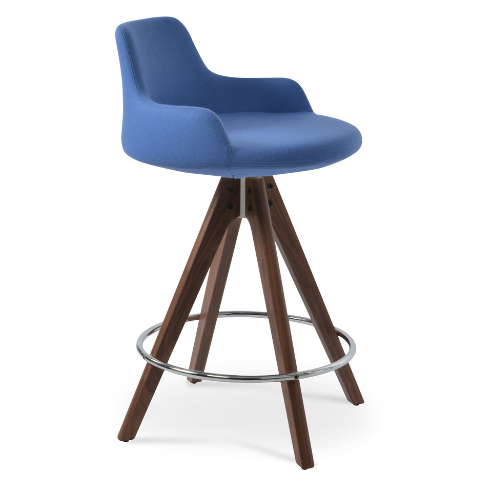 Dervish  Pyramid Swivel Counter Stool.